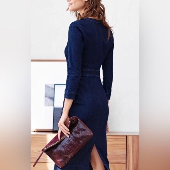 NEW Banana Republic Premium Denim Dress, Size 8 - Picture 11 of 13